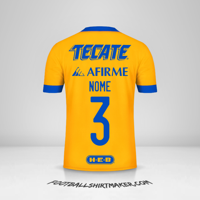 Camisa Tigres UANL 2020/21 -  nome - 3