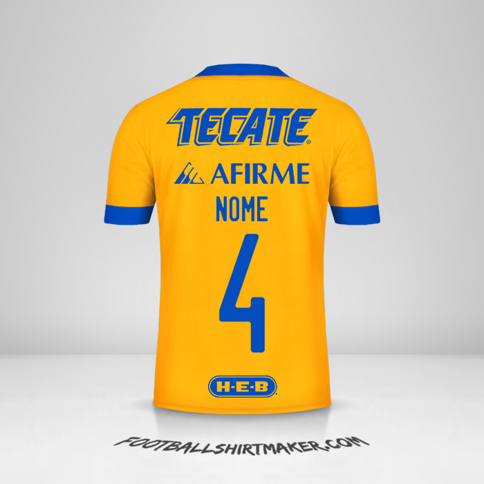Camisola Tigres UANL 2020/21 -  nome - 4