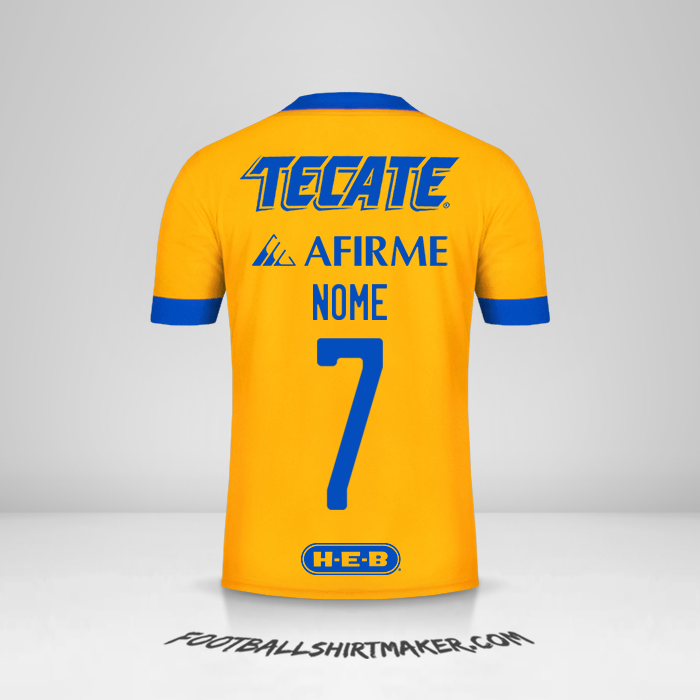 Camisola Tigres UANL 2020/21 -  nome - 7