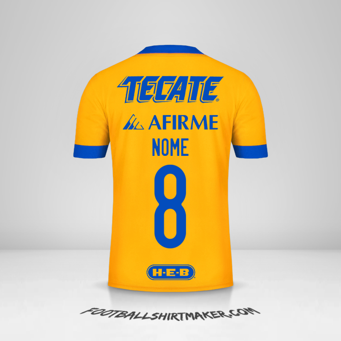 Camisola Tigres UANL 2020/21 -  nome - 8