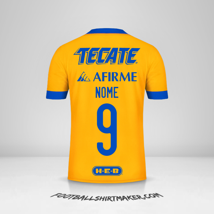 Camisa Tigres UANL 2020/21 -  nome - 9