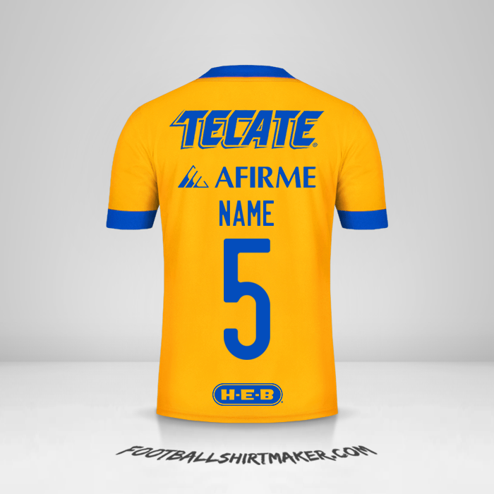 Trikot Tigres UANL 2020/21 -  name - 5