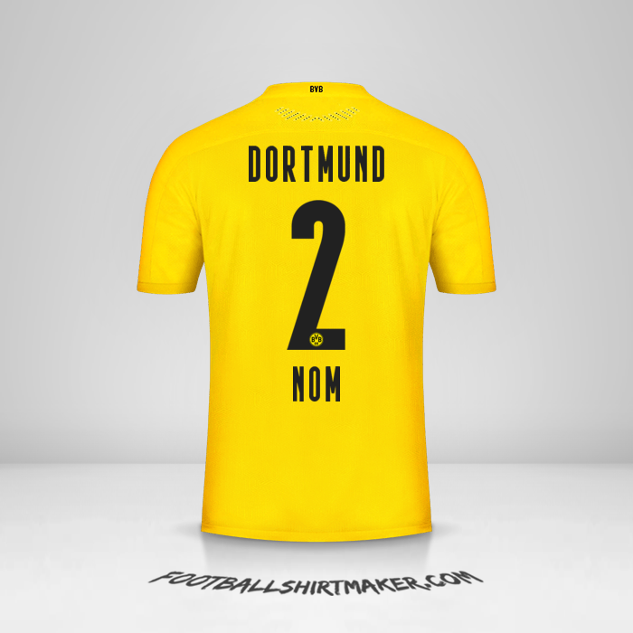 Maillot Borussia Dortmund 2020/21 -  nom - 2
