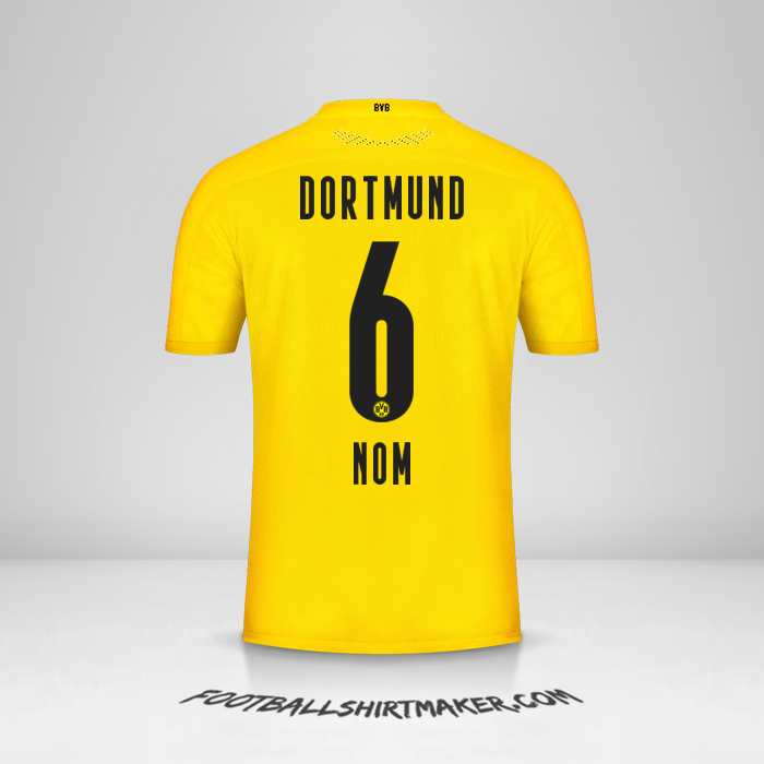 Maillot Borussia Dortmund 2020/21 -  nom - 6