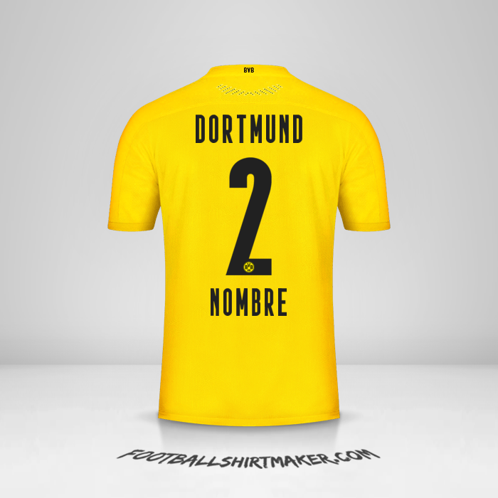 Jersey Borussia Dortmund 2020/21 -  nombre - 2