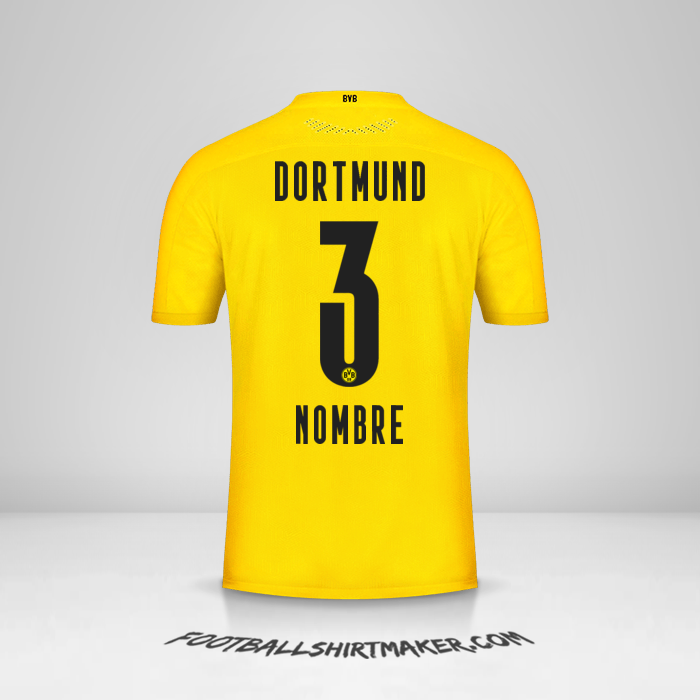 Jersey Borussia Dortmund 2020/21 -  nombre - 3