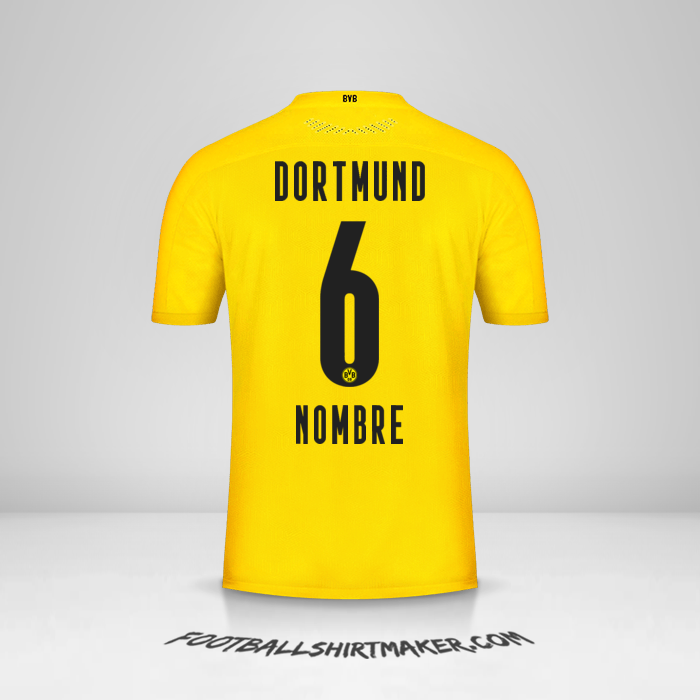 Jersey Borussia Dortmund 2020/21 -  nombre - 6