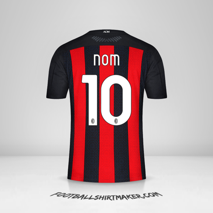 Maillot AC Milan 2020/21 -  nom - 10