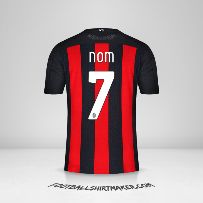 Maillot AC Milan 2020/21 -  nom - 7