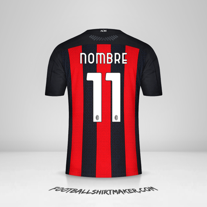 Camiseta AC Milan 2020/21 -  nombre - 11