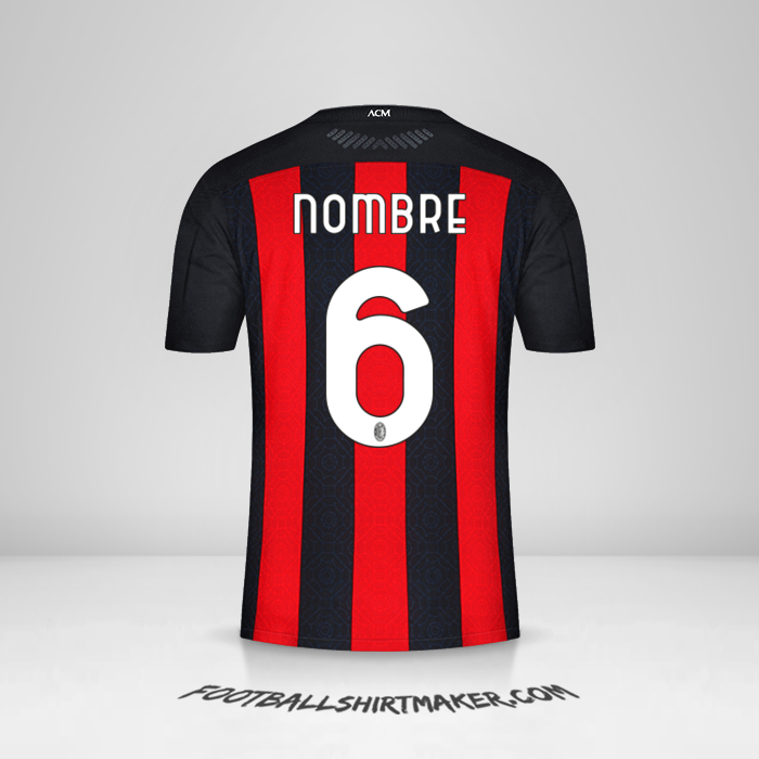 Jersey AC Milan 2020/21 -  nombre - 6