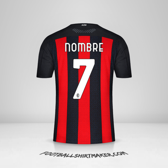 Jersey AC Milan 2020/21 -  nombre - 7