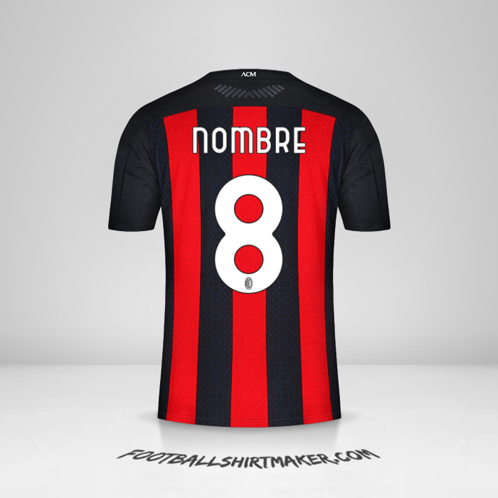 Jersey AC Milan 2020/21 -  nombre - 8