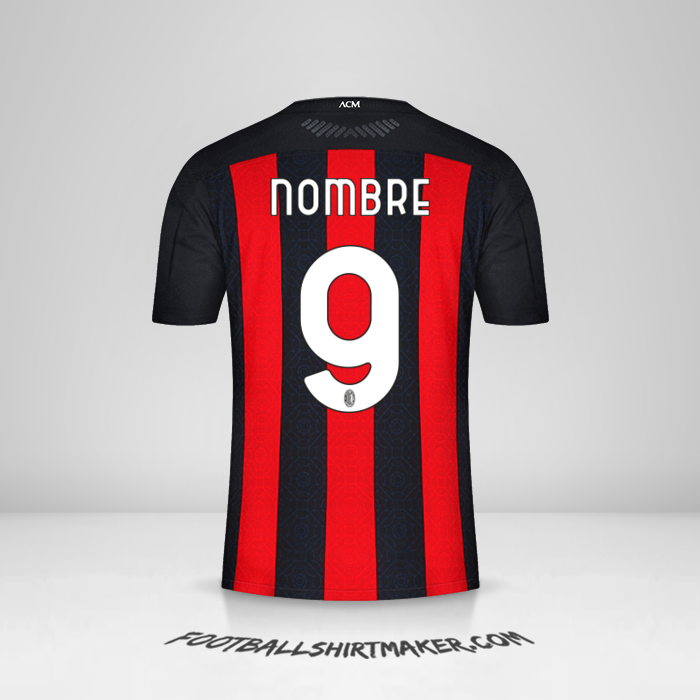 Jersey AC Milan 2020/21 -  nombre - 9