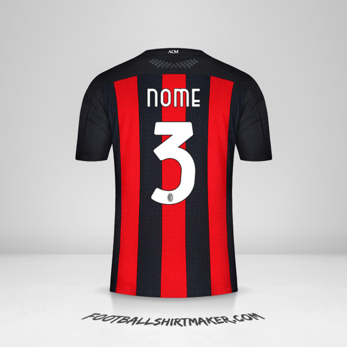 Camisa AC Milan 2020/21 -  nome - 3