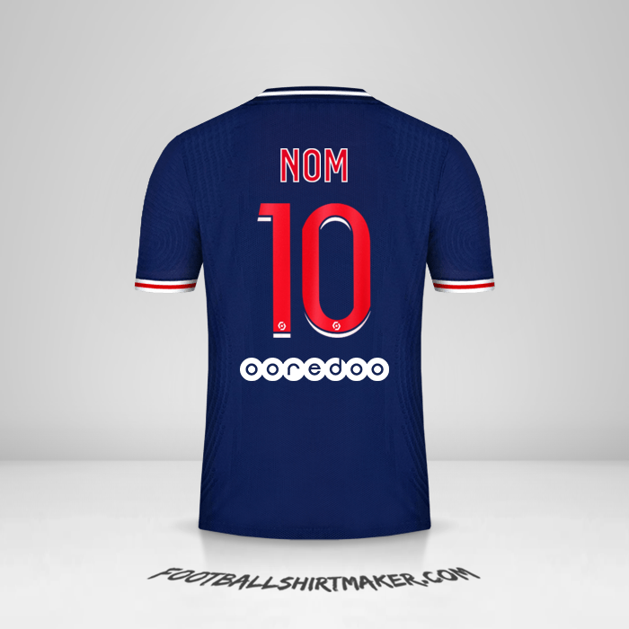 Maillot Paris Saint Germain 2020/21 -  nom - 10