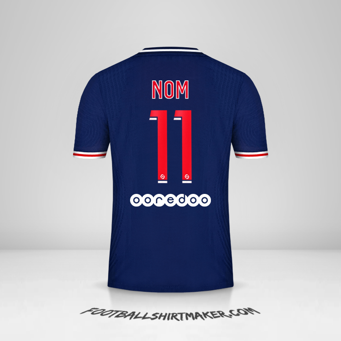 Maillot Paris Saint Germain 2020/21 -  nom - 11