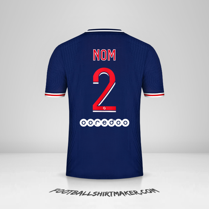 Maillot Paris Saint Germain 2020/21 -  nom - 2