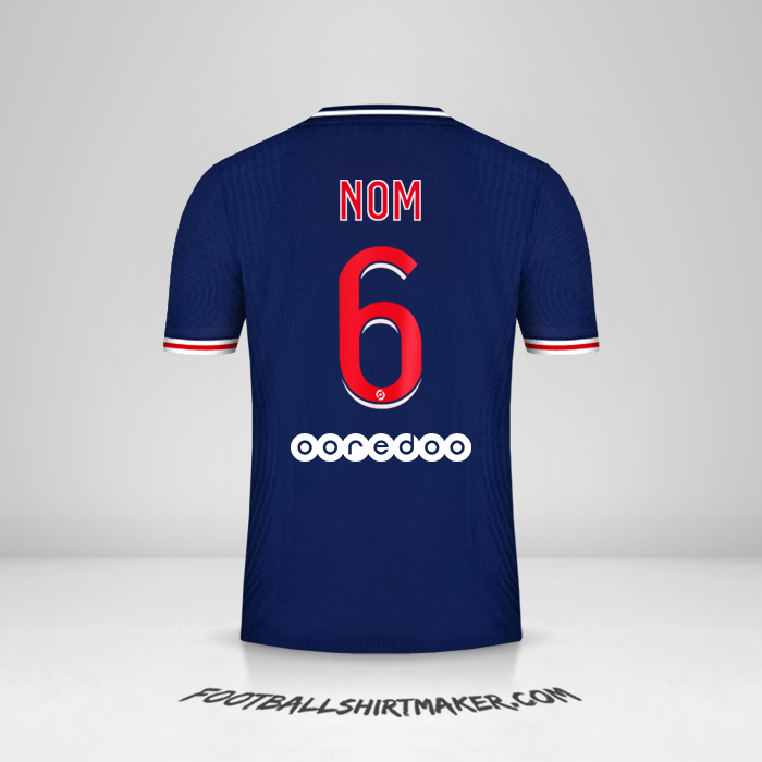 Maillot Paris Saint Germain 2020/21 -  nom - 6