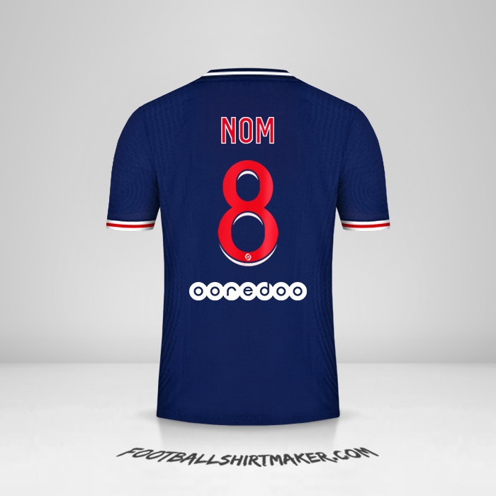 Maillot Paris Saint Germain 2020/21 -  nom - 8