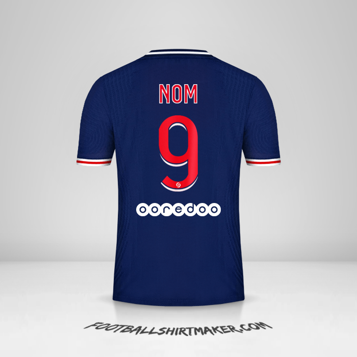 Maillot Paris Saint Germain 2020/21 -  nom - 9