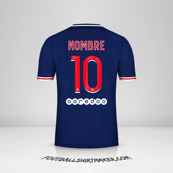 Jersey Paris Saint Germain 2020/21 -  nombre - 10