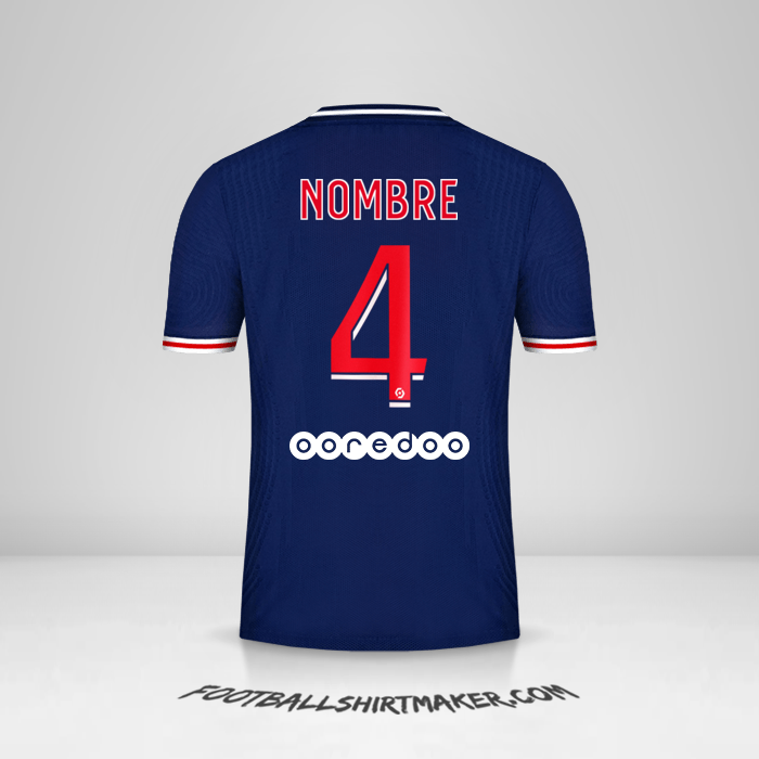 Camiseta Paris Saint Germain 2020/21 -  nombre - 4