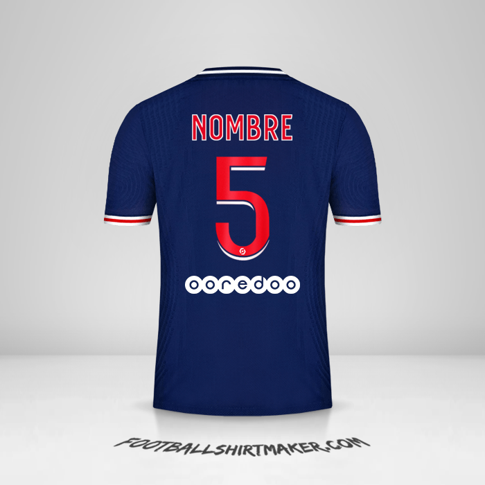 Jersey Paris Saint Germain 2020/21 -  nombre - 5