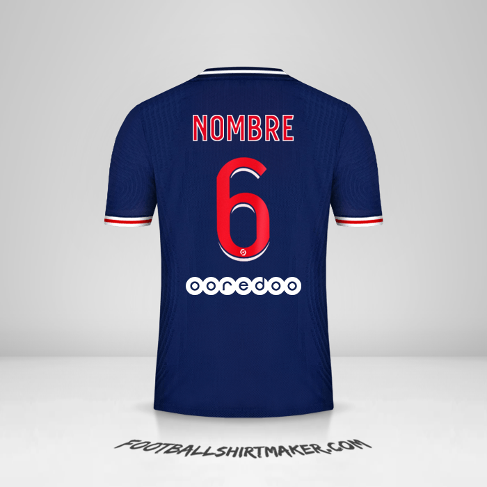 Jersey Paris Saint Germain 2020/21 -  nombre - 6