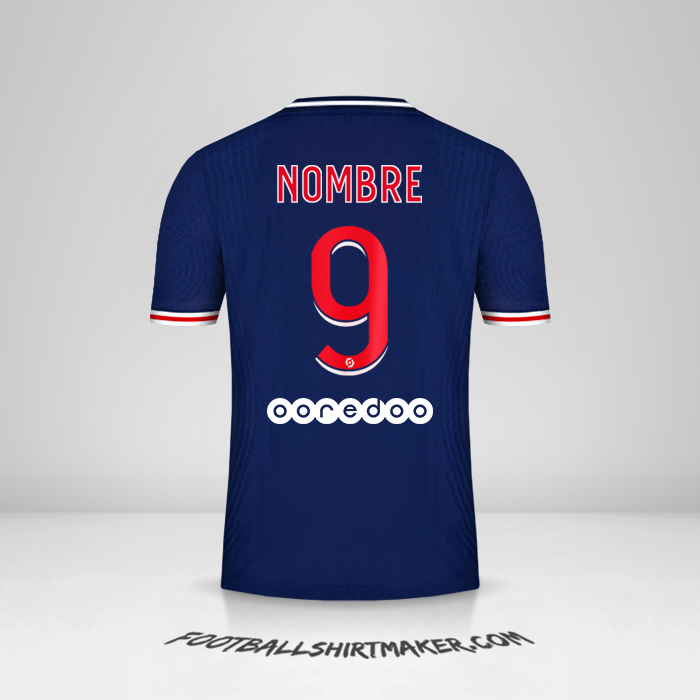 Jersey Paris Saint Germain 2020/21 -  nombre - 9