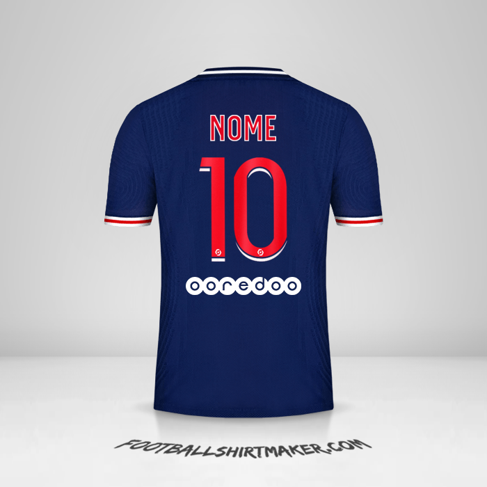 Camisa Paris Saint Germain 2020/21 -  nome - 10