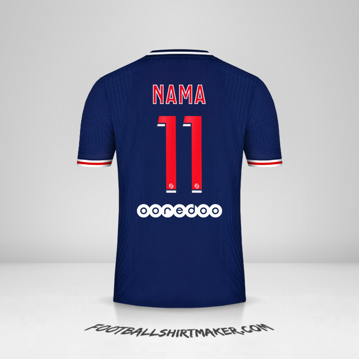 Jersey Paris Saint Germain 2020/21 -  nama - 11