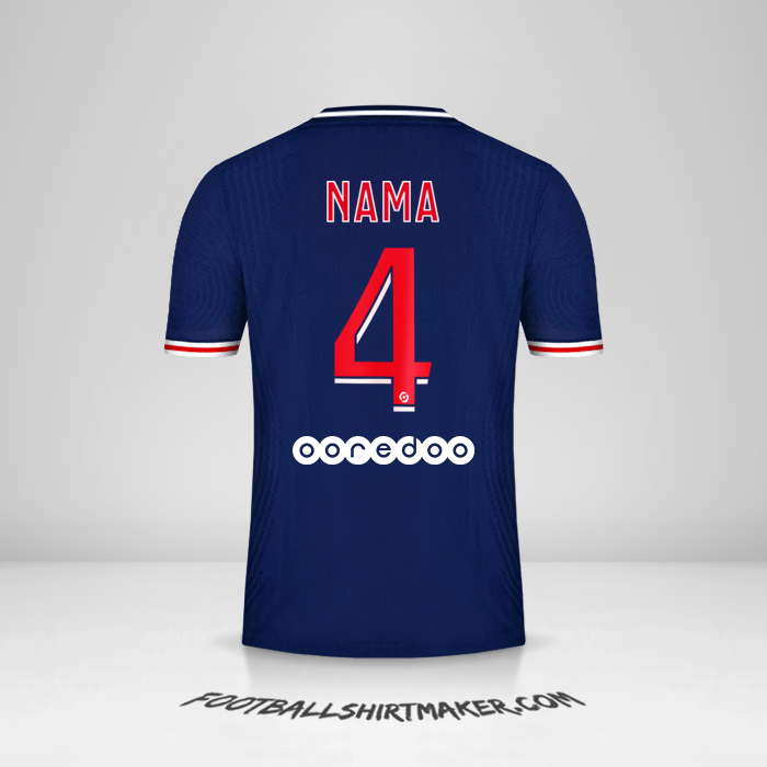 Jersey Paris Saint Germain 2020/21 -  nama - 4