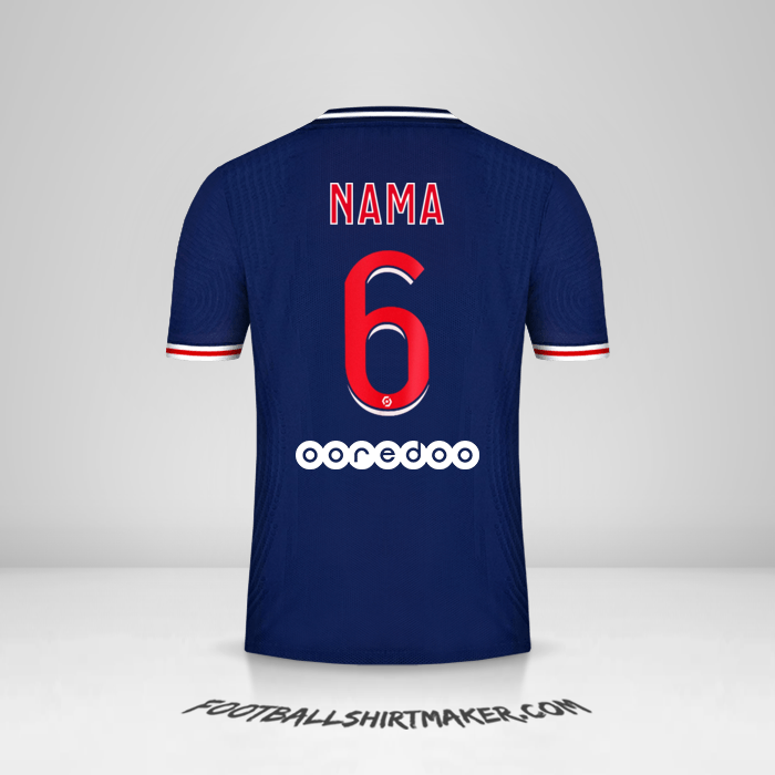 Jersey Paris Saint Germain 2020/21 -  nama - 6