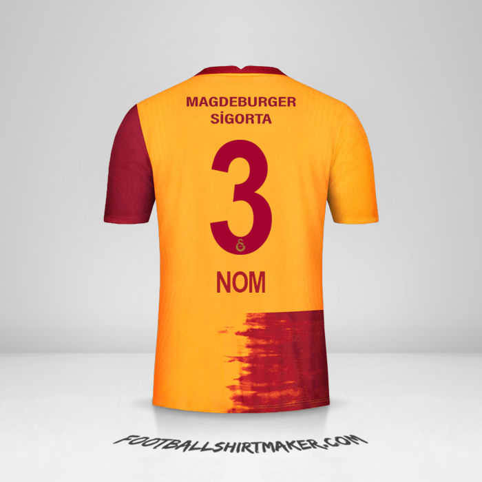 Maillot Galatasaray SK 2020/21 -  nom - 3