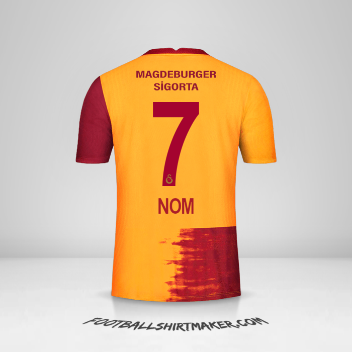 Maillot Galatasaray SK 2020/21 -  nom - 7