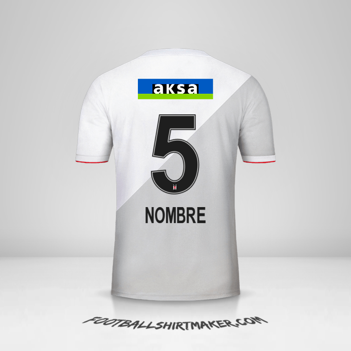 Camiseta Besiktas JK 2020/21 -  nombre - 5