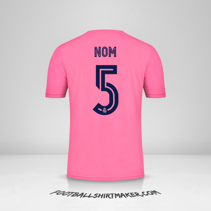 Maillot Real Madrid CF Cup 2020/21 Extérieur -  nom - 5