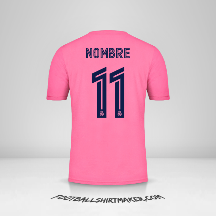 Camiseta Real Madrid CF Cup 2020/21 Visita -  nombre - 11