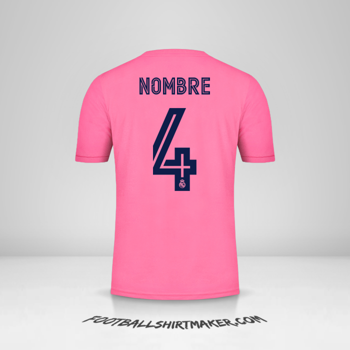 Jersey Real Madrid CF Cup 2020/21 Visita -  nombre - 4