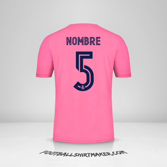 Jersey Real Madrid CF Cup 2020/21 Visita -  nombre - 5