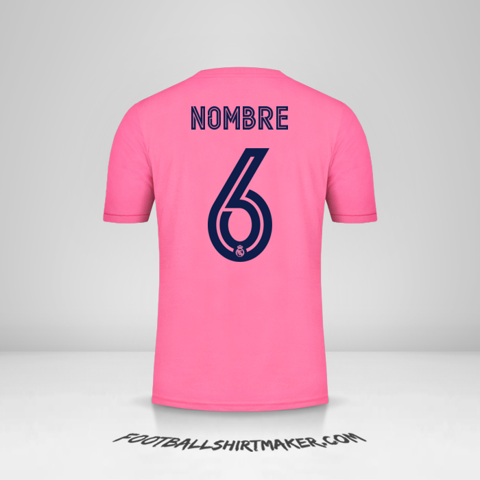 Jersey Real Madrid CF Cup 2020/21 Visita -  nombre - 6