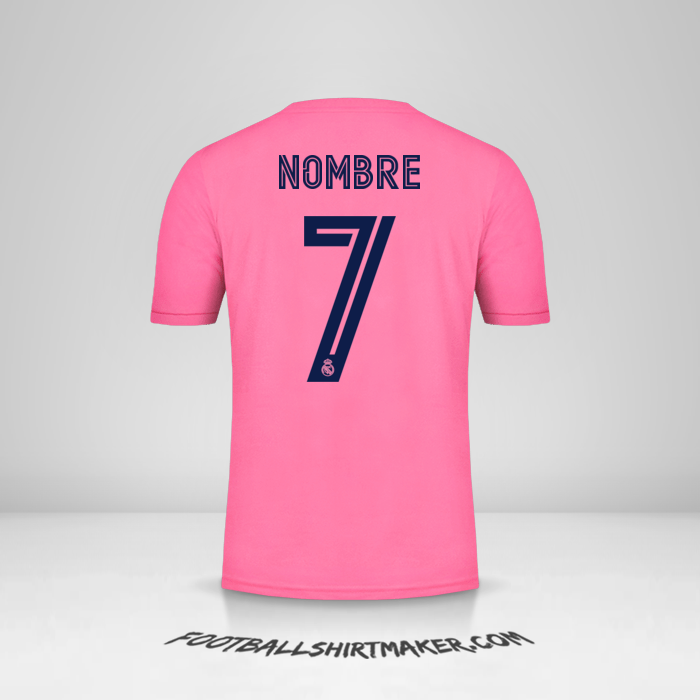 Jersey Real Madrid CF Cup 2020/21 Visita -  nombre - 7