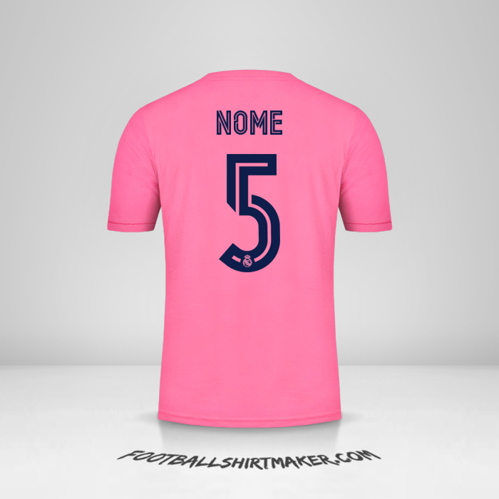 Maglia Real Madrid CF Cup 2020/21 Seconda -  nome - 5