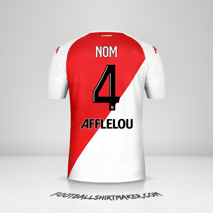 Maillot As Monaco 2020/21 -  nom - 4