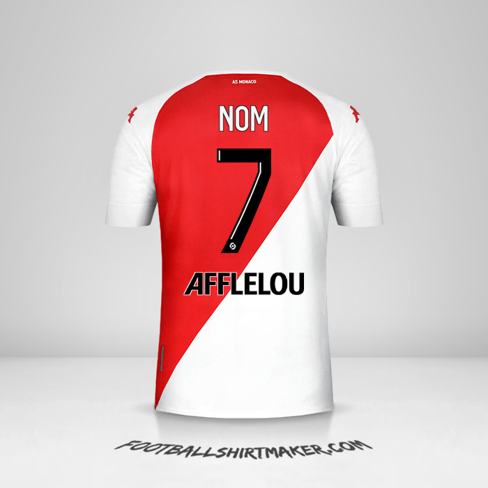 Maillot As Monaco 2020/21 -  nom - 7