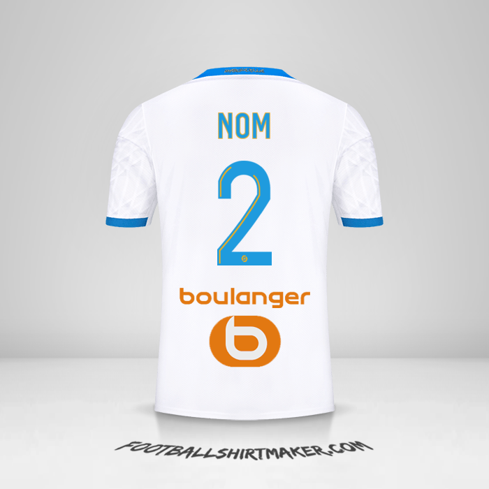 Maillot Olympique de Marseille 2020/21 -  nom - 2