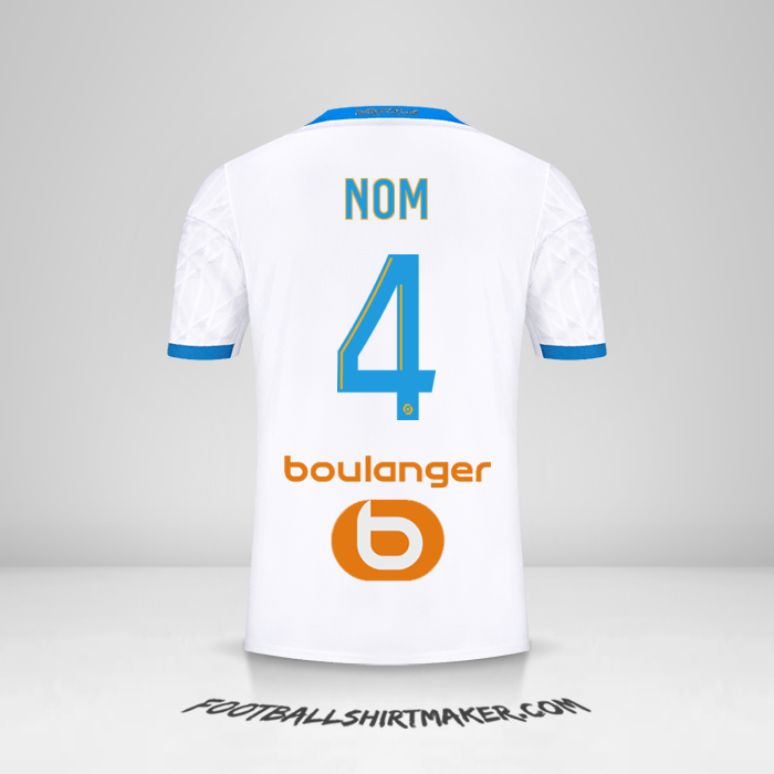 Maillot Olympique de Marseille 2020/21 -  nom - 4