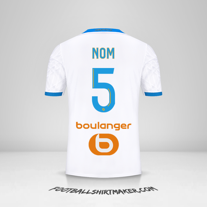 Maillot Olympique de Marseille 2020/21 -  nom - 5