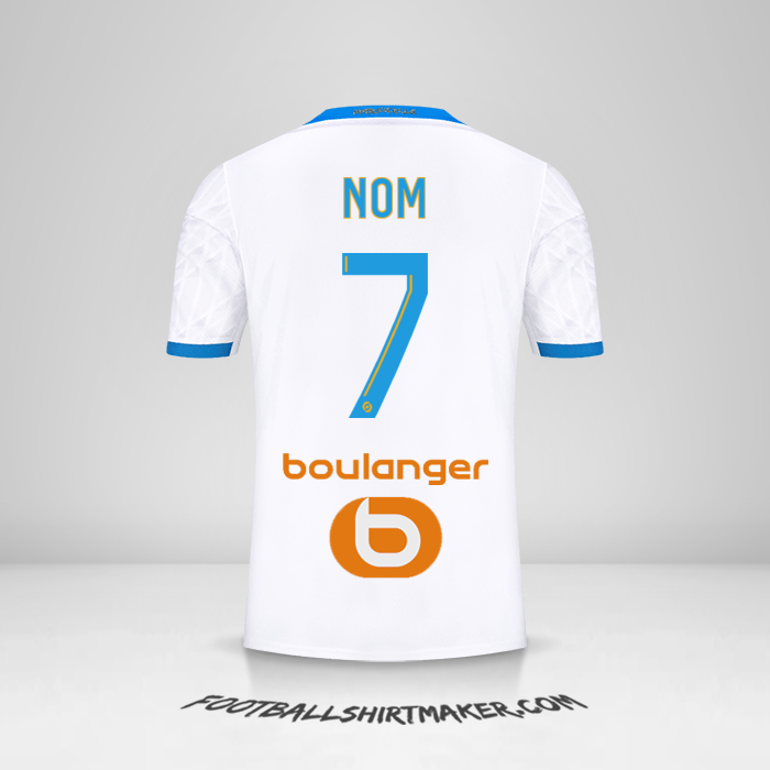 Maillot Olympique de Marseille 2020/21 -  nom - 7